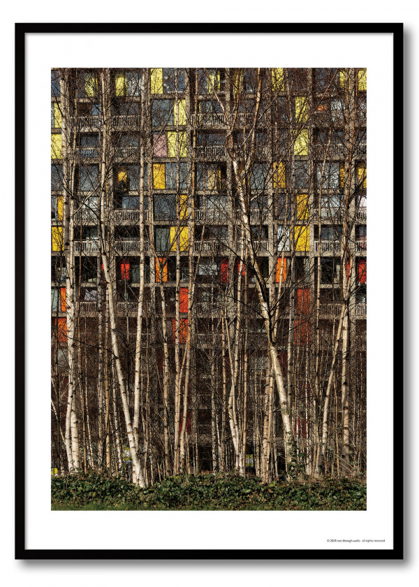 PARK HILL FLATS | Brutalist architecture photography print